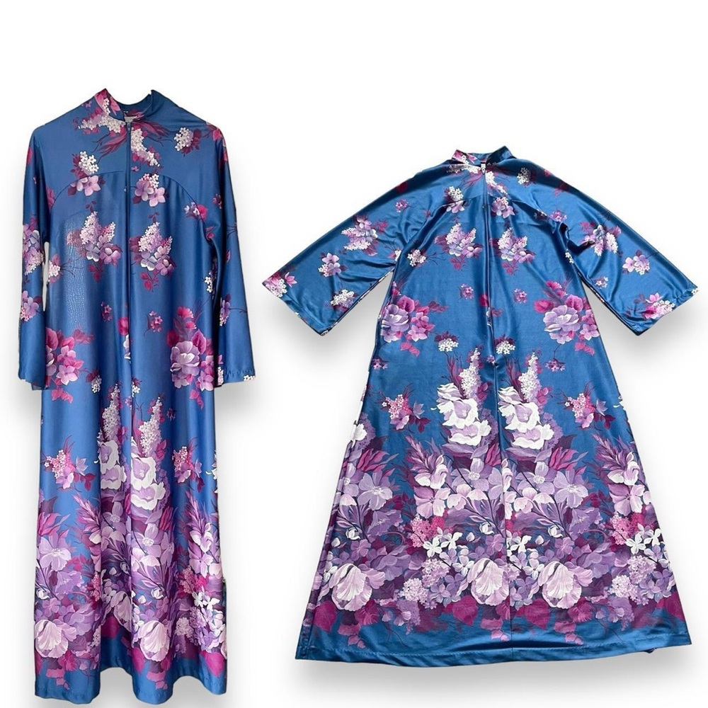 Vintage Caftan House Dress Robe Size Small